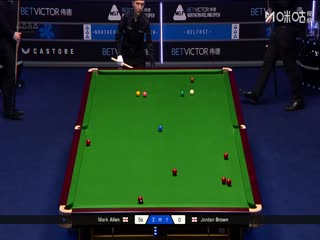 2025斯诺克北爱尔兰公开赛四分之一决赛 马克·艾伦5-2乔丹·布朗 20251025封面图