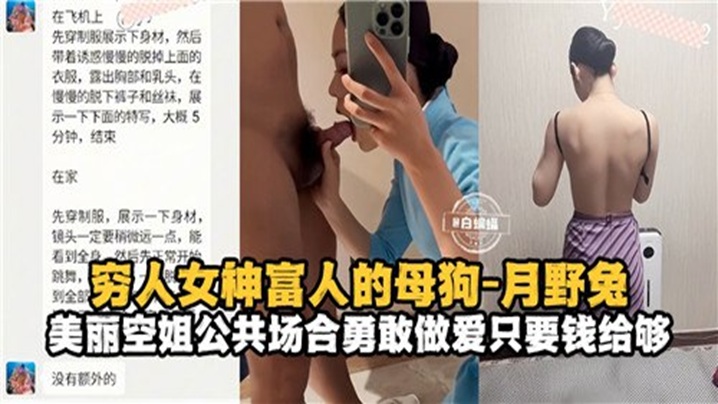 穷人女神富人的母狗_月野兔，美丽空姐公共场合勇敢做爱只要钱给够封面图