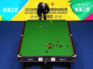 2025斯诺克国际锦标赛半决赛第一阶段 约翰·希金斯6-2斯蒂芬·马奎尔(丁文钧) 20251108封面图