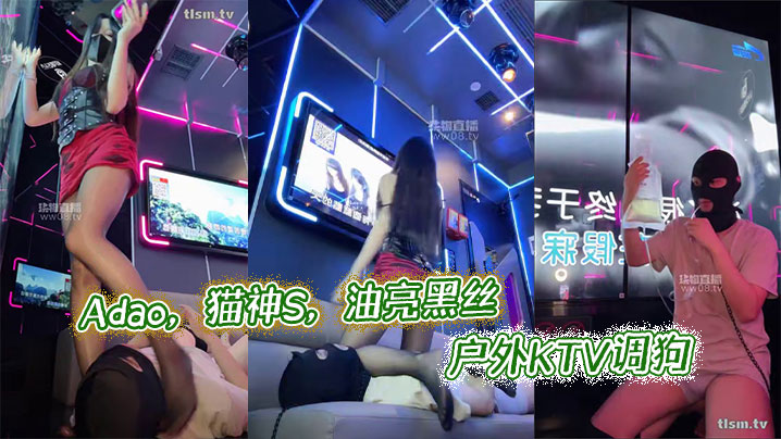 Adao，猫神S，油亮黑丝户外KTV调狗封面图