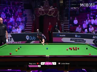 斯诺克单局限时赛64进32 庞俊旭43-7乔丹·布朗（乔迁） 20251212封面图